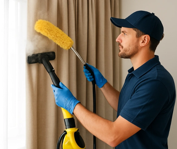 Trusted blind cleaning technician Matty Curtain Cleaning caravan-head-nsw QLD